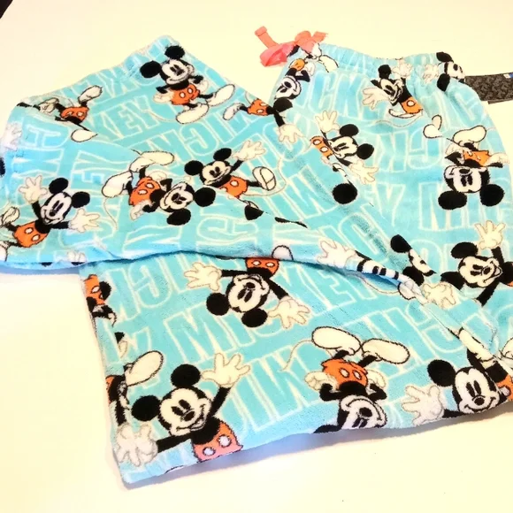 Disney Mickey Mouse Pajama Pants - Blue and Black - Picture 2 of 8